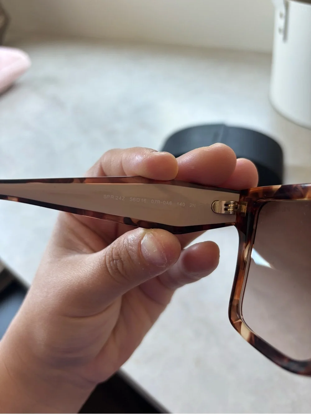 BRAND NEW : Prada Women's Tortoiseshell Sunglasses - Browni Gradient Lenses